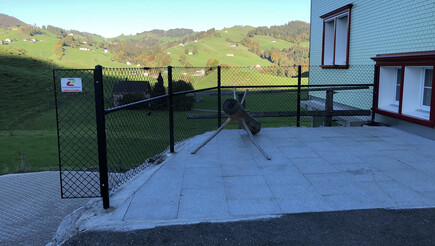 Diagonalgeflecht aus dem 2018 in 9050 Appenzell Schweiz von Zaunteam Appenzellerland.