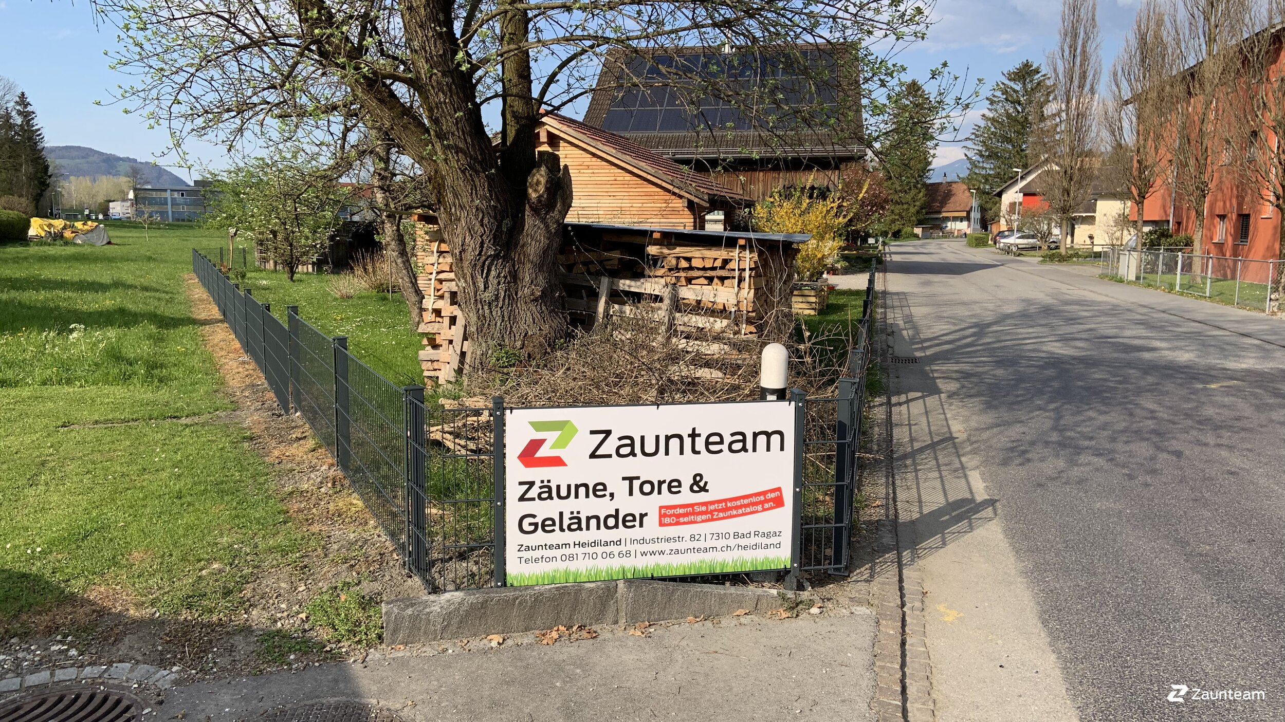 Doppelstabmattenzaun aus dem 2019 in 9491 Ruggell Schweiz von Zaunteam Heidiland.