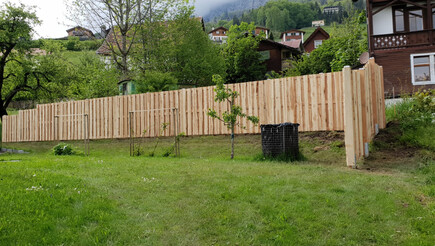 Holz Sichtschutz aus dem 2019 in 8881 Walenstadtberg Schweiz von Zaunteam Heidiland.