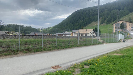 Diagonalgeflecht aus dem 2020 in 7505 Celerina Schweiz von Zaunteam Engadin.